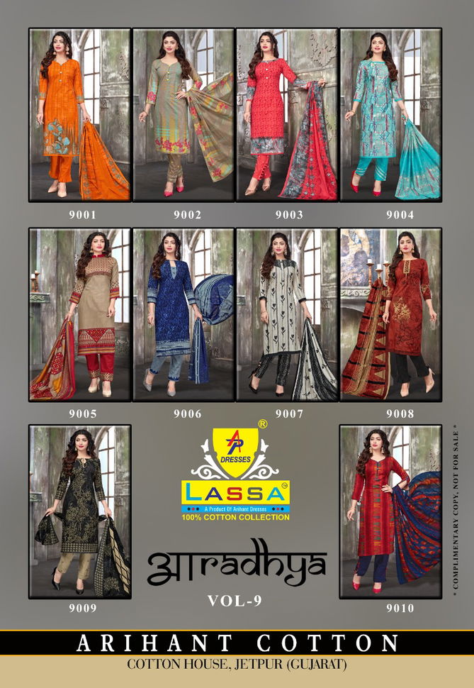 Arihant Lassa Aaradhya 9 Cotton Printed Regular Wear Dress Material Collection